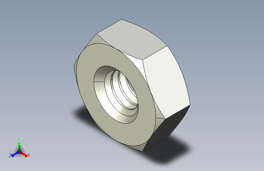 DIN 934 螺母-M2.5 Nut.STEP