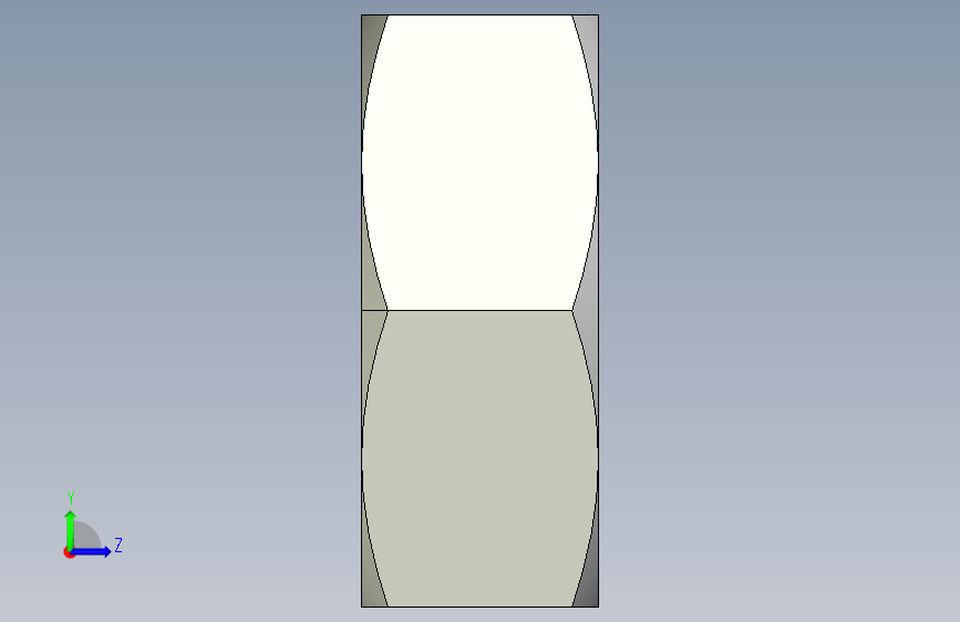 DIN 934 螺母-M2.5 Nut.STEP 左侧视图