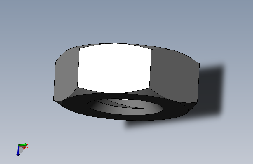 DIN 934 螺母-M2.6 Nut.SLDPRT