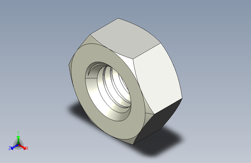 DIN 934 螺母-M3.5 Nut.STEP