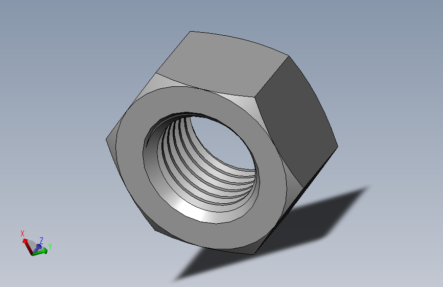 DIN 934 螺母-M27 Nut.SLDPRT