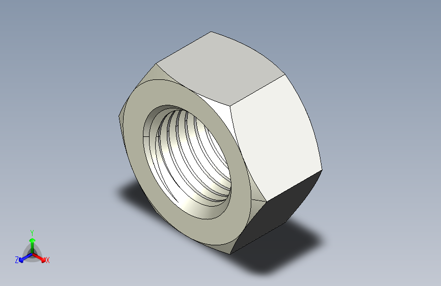 DIN 934 螺母-M33 Nut.STEP