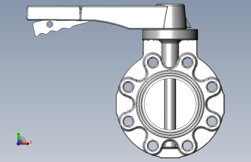 PVC管件-4in_PVC BUTTERFLY VALVE