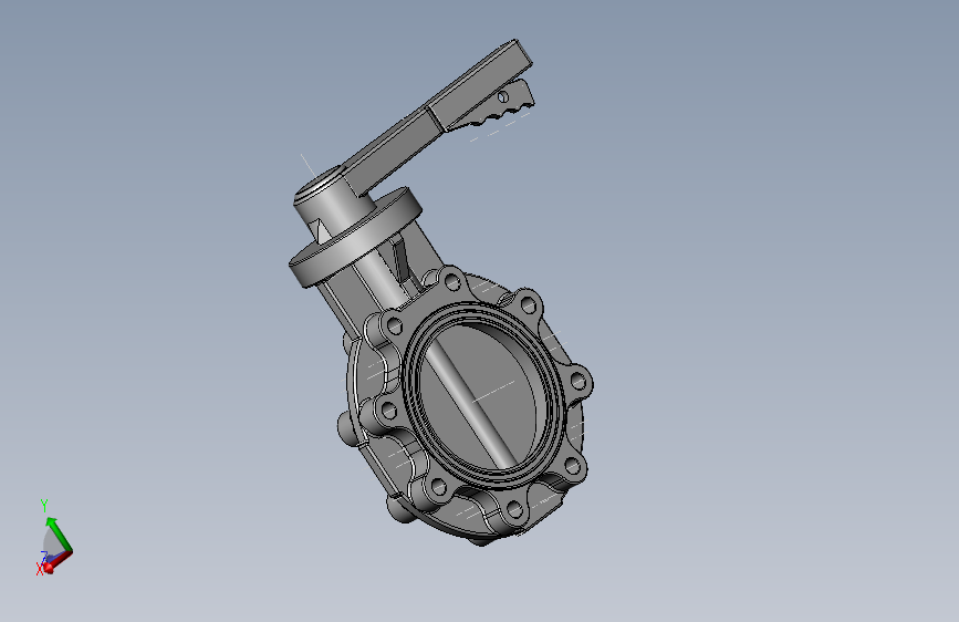 PVC管件-6in_PVC BUTTERFLY VALVE