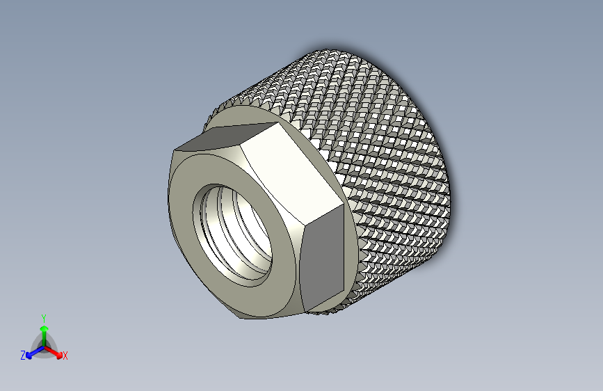 滚花螺母-M3 Knurled Nut