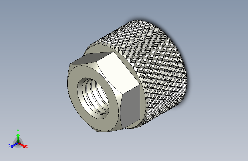 滚花螺母-M5 Knurled Nut