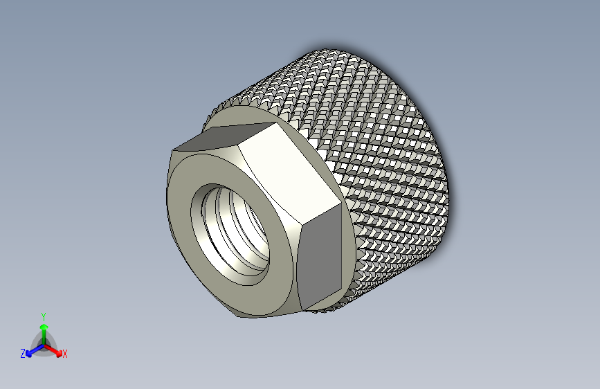 滚花螺母-M6 Knurled Nut