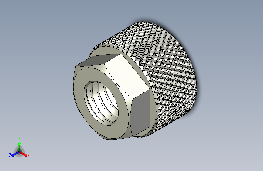 滚花螺母-M8 Knurled Nut