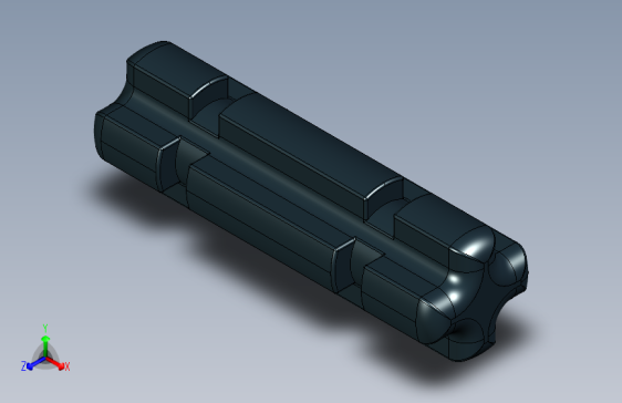 乐高机械组车桥-32062 Black Technic Axle 2 Notched.IGS