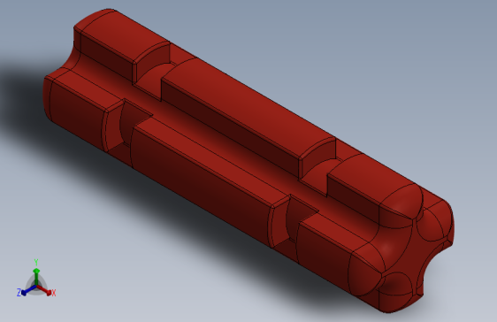 乐高机械组车桥-32062 Red Technic Axle 2 Notched