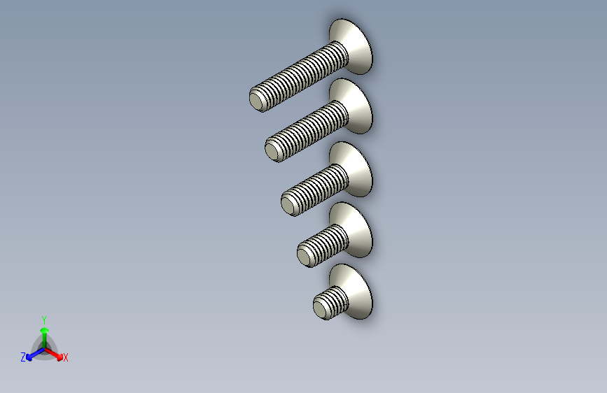 内六角螺栓-M6 Set_CSK Allen Bolt