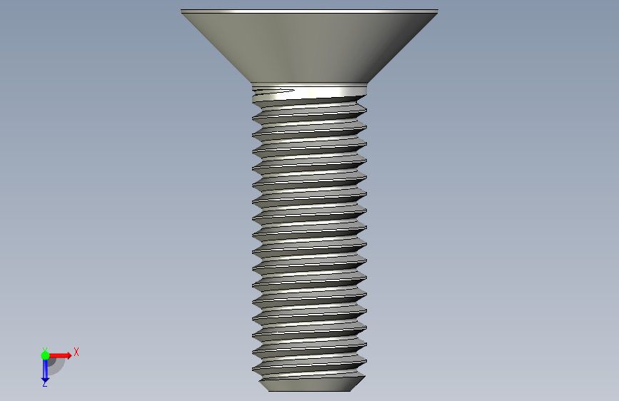 内六角螺栓-M12 Set_CSK Allen Bolt 俯视图