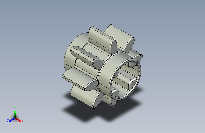 3647 - 364702 OldGray Technic Gear 8 Tooth.STEP