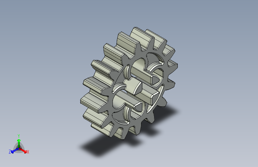 4019 OldGray Technic Gear 16 Tooth.STEP