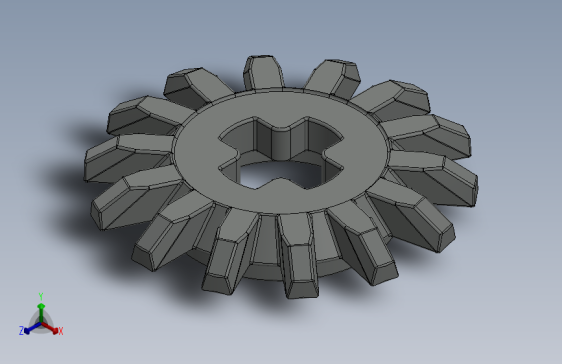 4143 OldGray Technic Gear 14 Tooth Bevel.SLDPRT