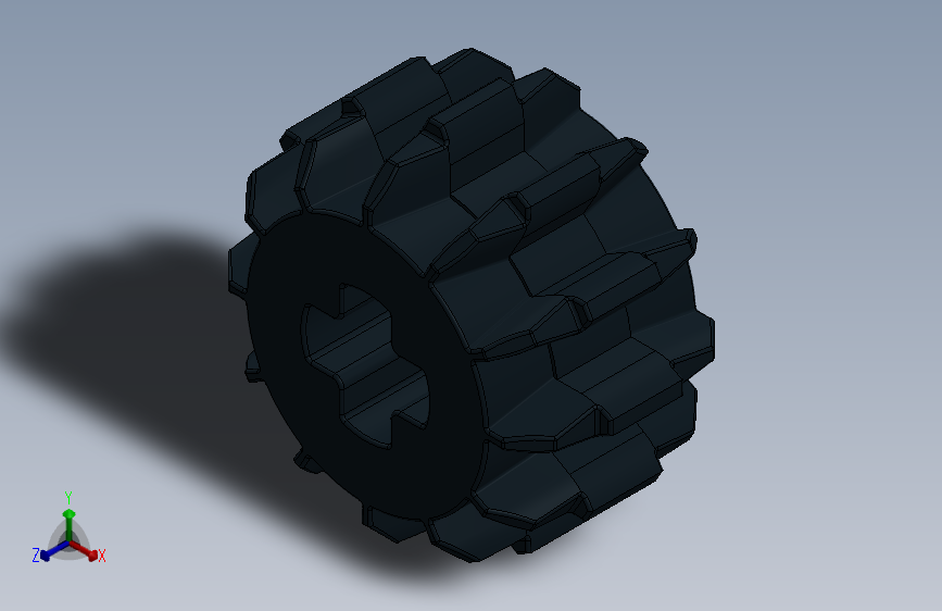 32270 - 4177431 - Black Technic Gear 12 Tooth Double Bevel.SLDPRT