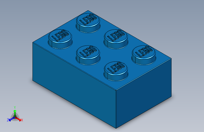 乐高套装 4421基本积木-300223 Bright Blue Brick 2 x 3.STEP