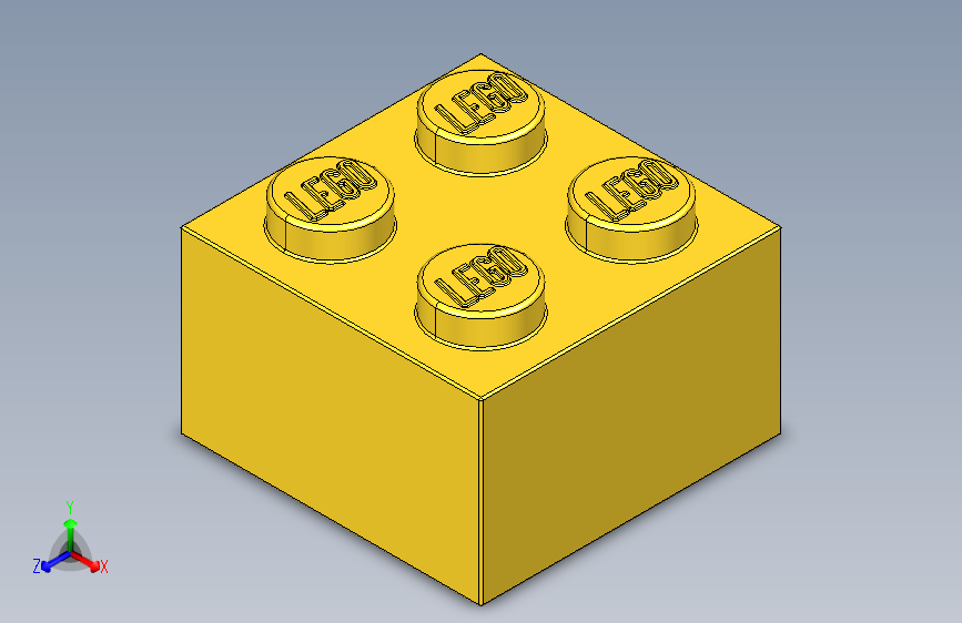 乐高套装 4421基本积木-300324 Bright Yellow Brick 2 x 2.STEP