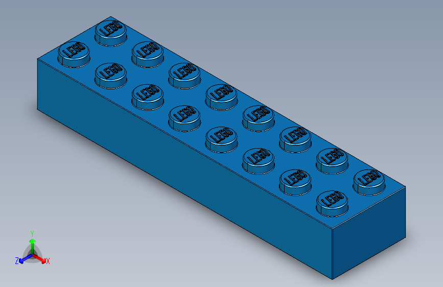 乐高套装 4421基本积木-300723 Bright Blue Brick 2 x 8.STEP