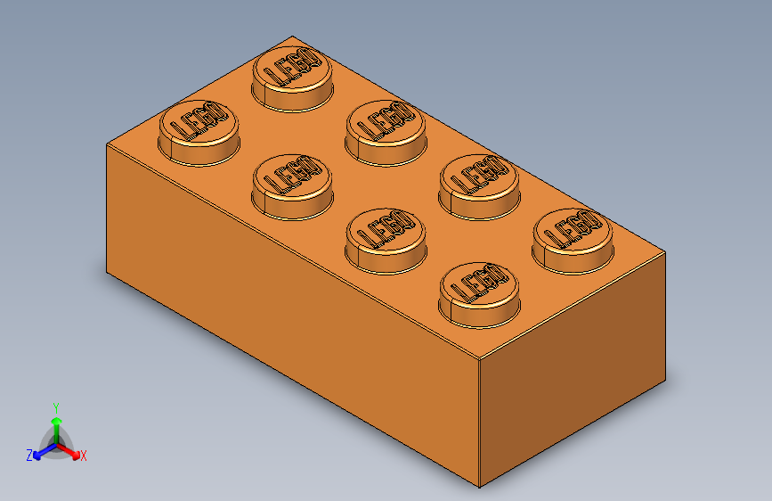乐高套装 4421基本积木-4153827 - 3001 Bright Orange Brick 2 x 4.STEP