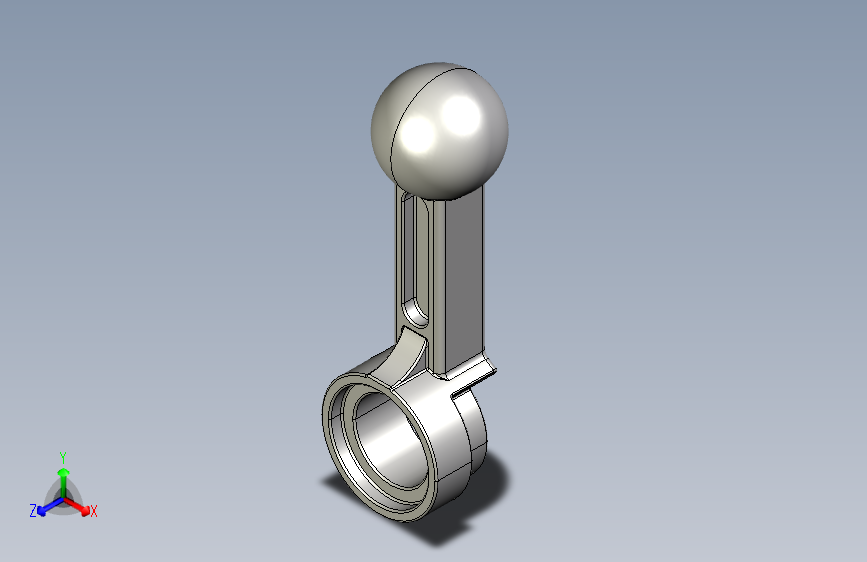 气缸电机-2852 Medium Stone Grey Technic Engine Connecting Rod