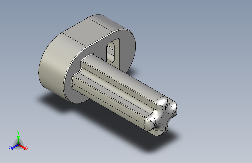 气缸电机-2853 Medium Stone Grey Technic Engine Crankshaft