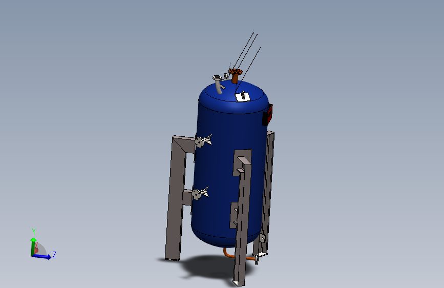 立式高压水箱模型