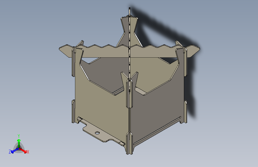 便携式扁平包装火坑