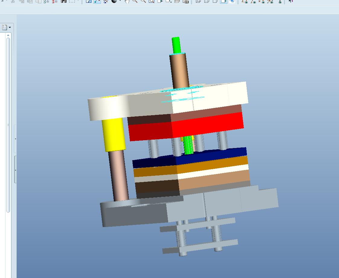 Q232-微型电机转子冲片复合冲压模具设计【三维proe】