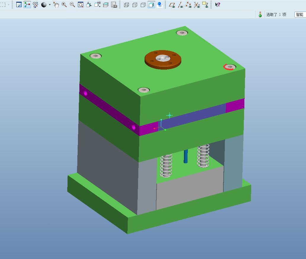 Q240-手电筒盖头注塑模具设计【三维SolidWorks+proe】