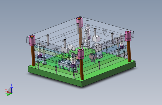 Q260-支撑板冷冲压模具的设计（级进模）【三维SolidWorks】