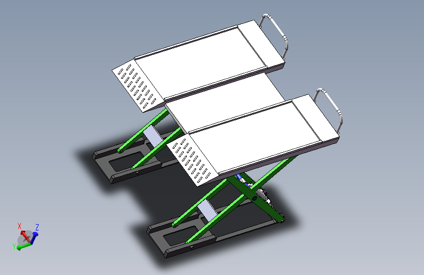 Q333-汽车检修升降台的设计【三维SolidWorks】