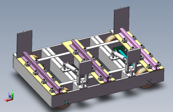 Q387-生产线摆渡小车的设计【三维SolidWorks】