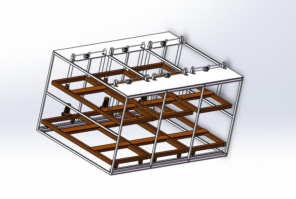 Q418-立体车库机械系统中推拉机构的结构设计【三维SolidWorks】