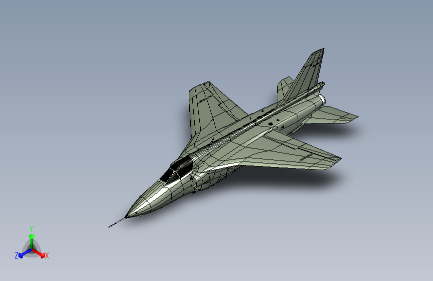 Soko J-22B Orao对地攻击战术侦查机三维建模图纸 igs格式