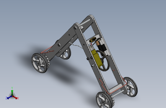 行走的机器2CAD-SolidWorks-step格式