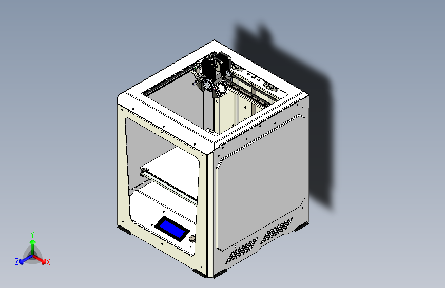 3D打印机250X250X300stp格式