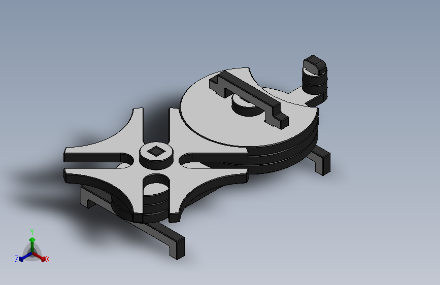 激光下料拼图棘轮间歇机构AutoCAD, Autodesk 3ds Max, Parasolid, SOLIDWORKS 2016, STEP _ IGES