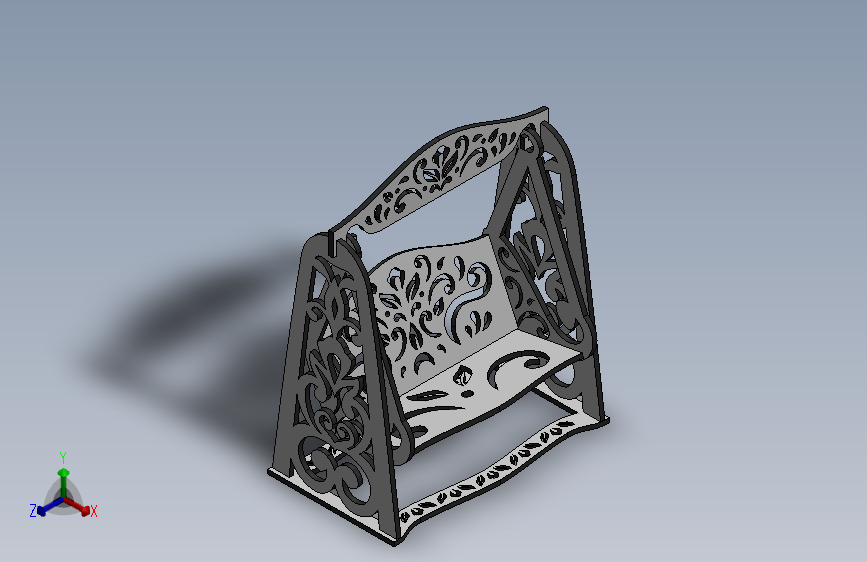 激光切割摆动木玩具-CAD格式-SolidWorks-step格式