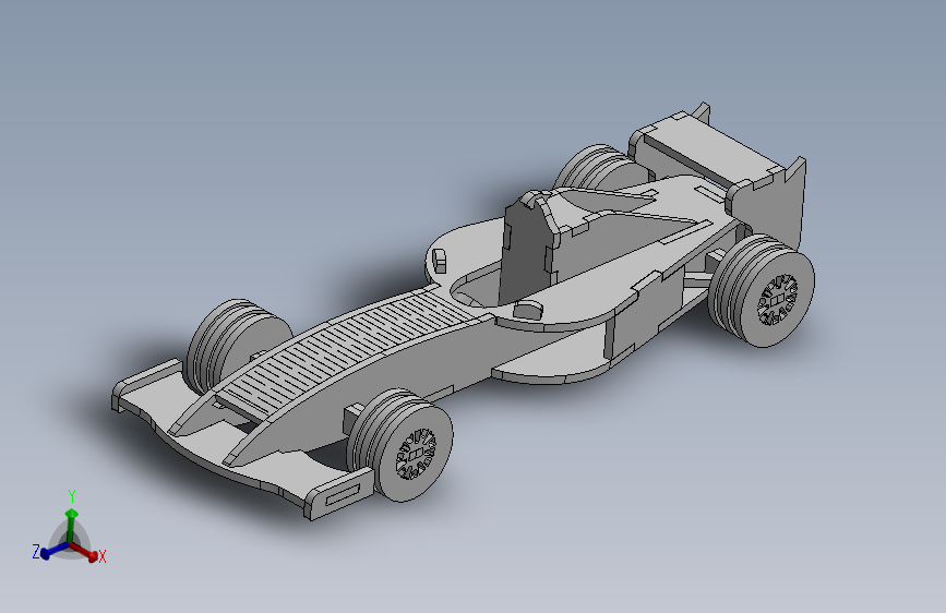 激光下料拼图赛车AutoCAD, Autodesk 3ds Max, OBJ, Parasolid, SOLIDWORKS 2016, STEP _ IGES