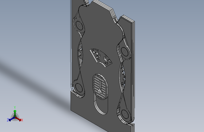 激光下料拼图卡片夹Parasolid, SOLIDWORKS 2015, STEP _ IGES