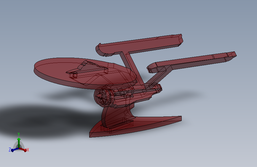 激光下料拼图星际战舰图CAD-SOLIDWORKS 2016, STEP _ IGES