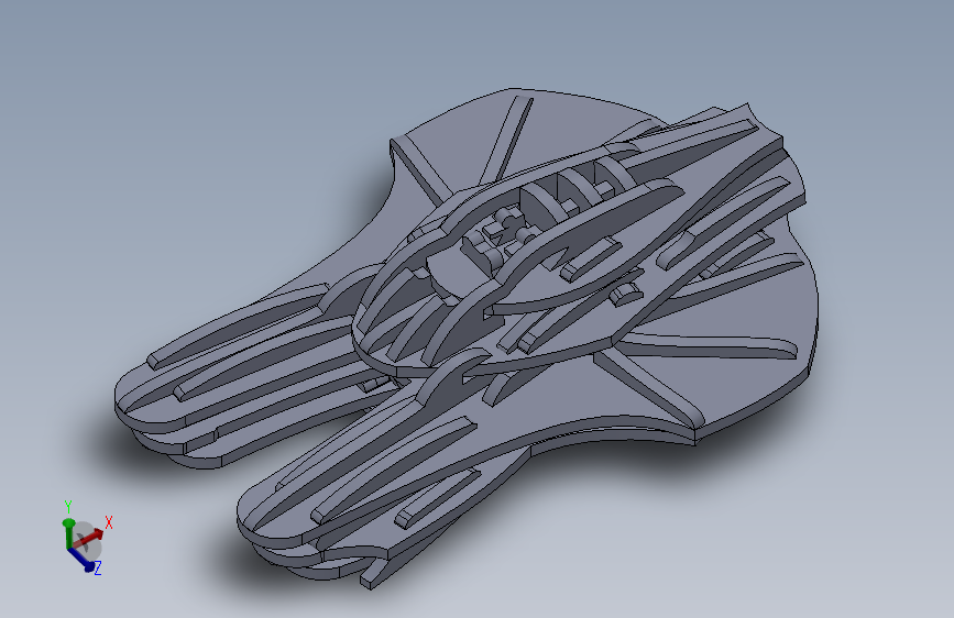激光下料拼图星际战舰AutoCAD, SOLIDWORKS 2010, STEP _ IGES