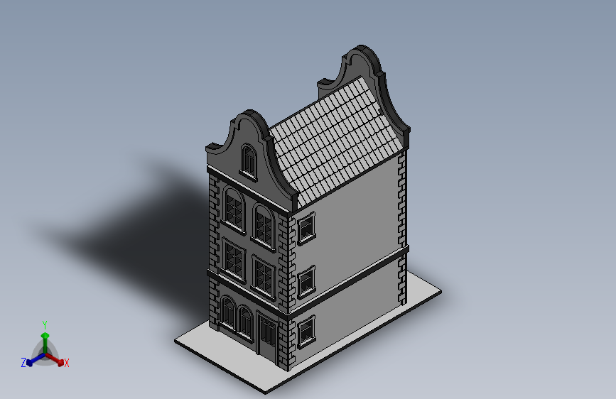 激光下料拼图房子CAD-Parasolid, SOLIDWORKS 2016, STEP _ IGES