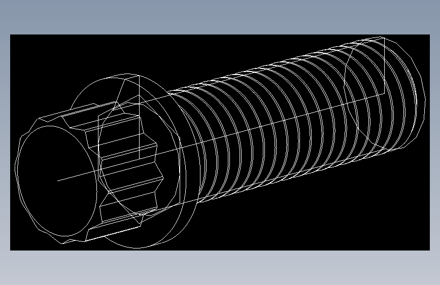 1_4in-28法兰头螺钉-1-4in-28 0.75long 12-point screws.DWG