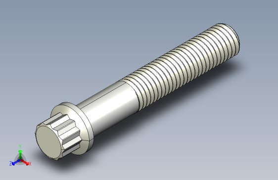 1_4in-28法兰头螺钉-1-4in-28 1.5long 12-point screws.IGS