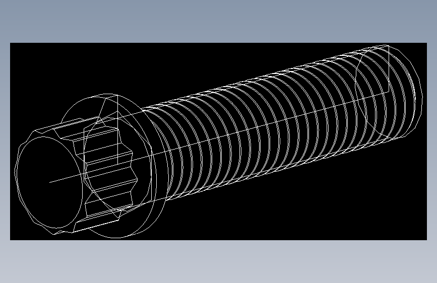 1_4in-28法兰头螺钉-1-4in-28 1long 12-point screws.DWG