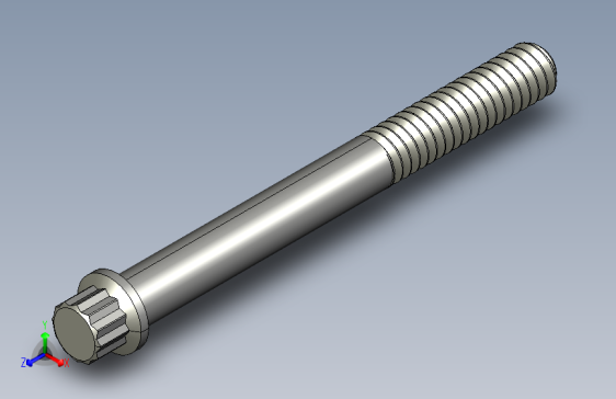 1-4in-20 2.25long 12-point screws.STEP