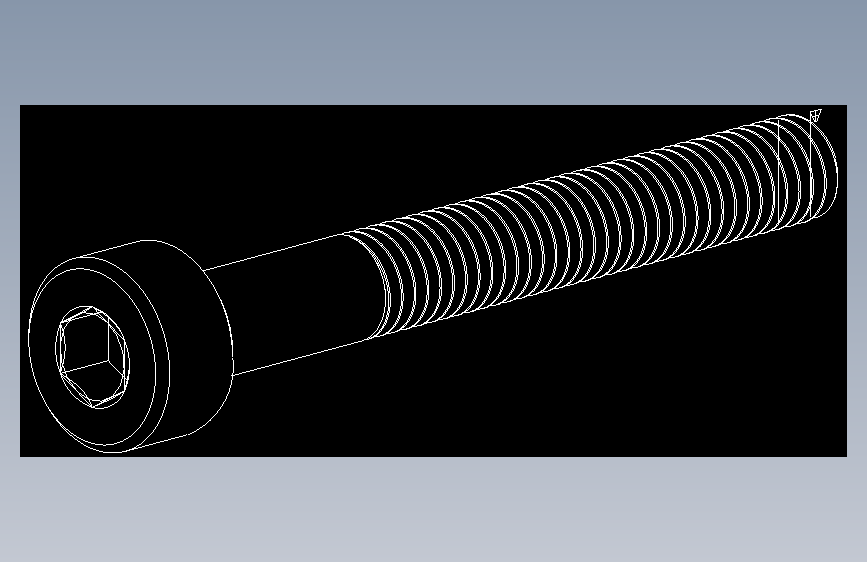 M3 x 0.5mm Thread 25mm LONG SOCKET HEAD CAP SCREW.DWG