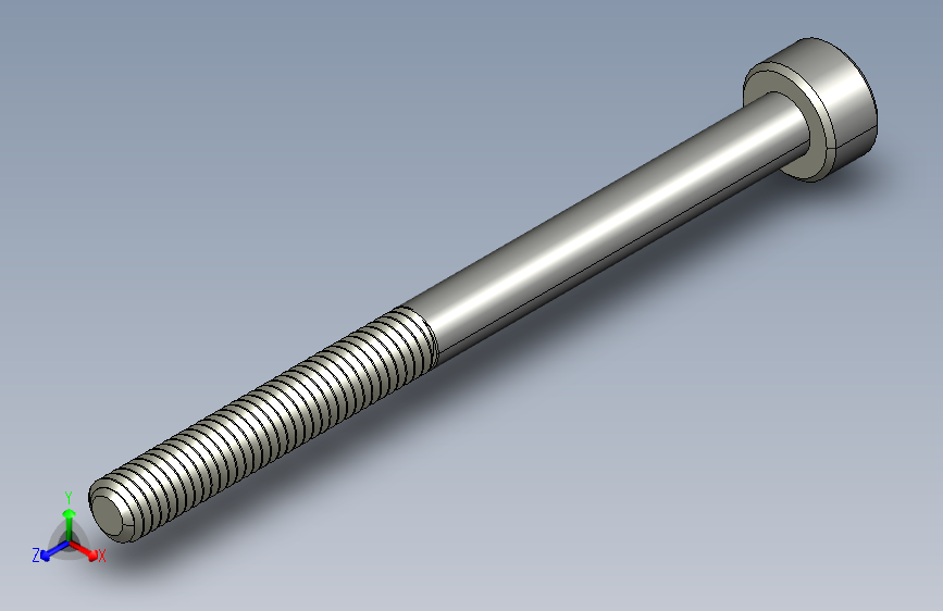M3 x 0.5mm Thread 40mm LONG SOCKET HEAD CAP SCREW.STEP